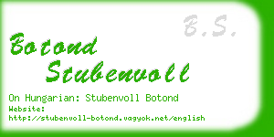 botond stubenvoll business card